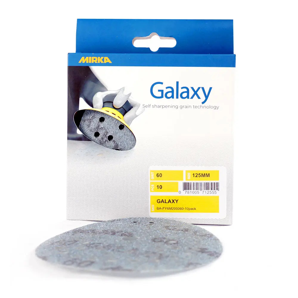 Mirka Galaxy Sanding Discs - 125mm/5&quot; - 10 Pack Galaxy