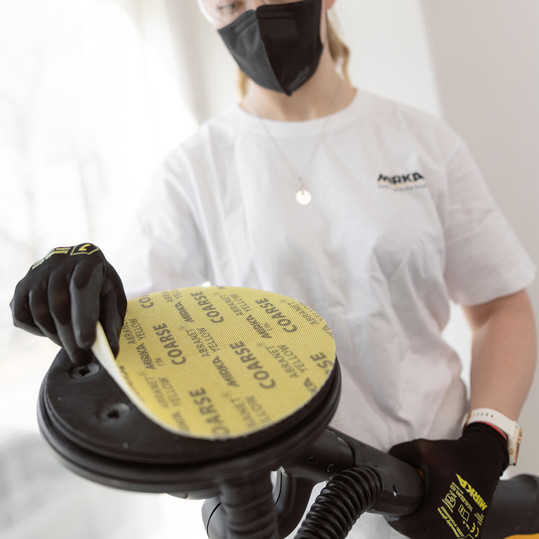 Mirka Abranet Yellow Net Abrasive 225mm Grip - 20 Pack Abranet Yellow