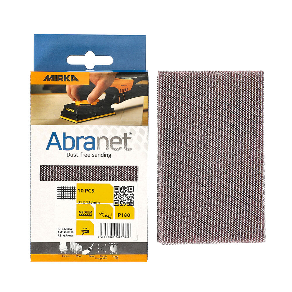 Mirka Abranet Sanding Sheets 81x133mm - 10 Pack Abranet