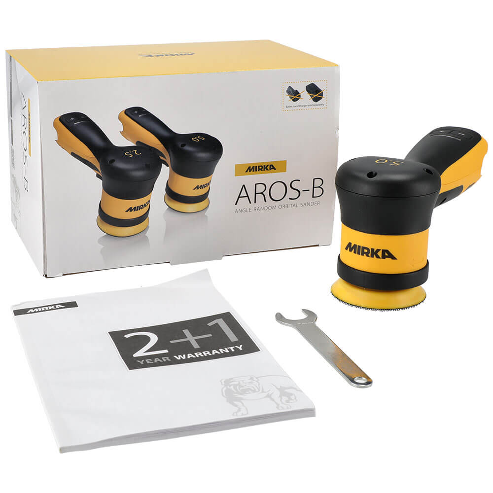 Mirka AROS-B 350 Cordless Sander 77mm max 12V Orbit 5.0mm Aros-b