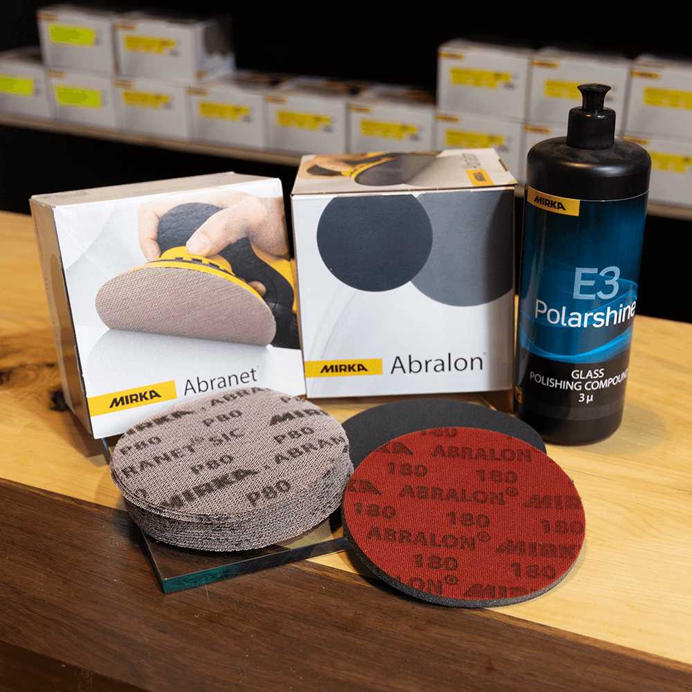 Mirka Abralon Foam Sanding Discs - 150mm/6", 20/Pack Abralon