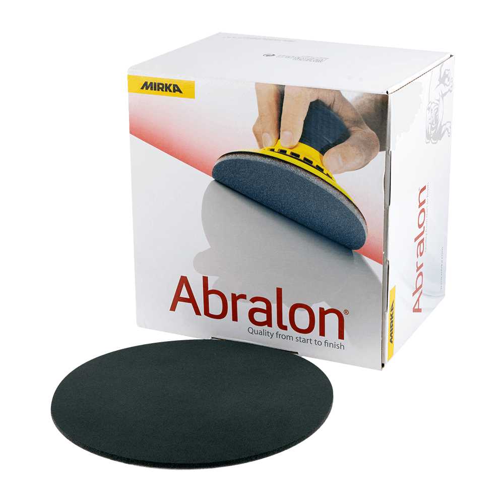 Discos De Lija Mirka Abralon J3 – Grano P3000, 150 Mm, Pack De 20, Fabricados En Finlandia