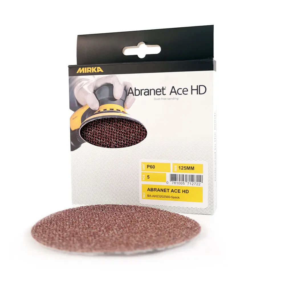 Mirka Abranet Ace HD Ceramic Sanding Discs 125mm - 5 Pack Abranet Ace HD