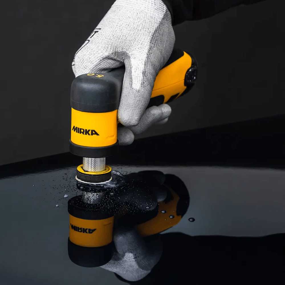 Mirka Aros-B cordless sander automotive applications