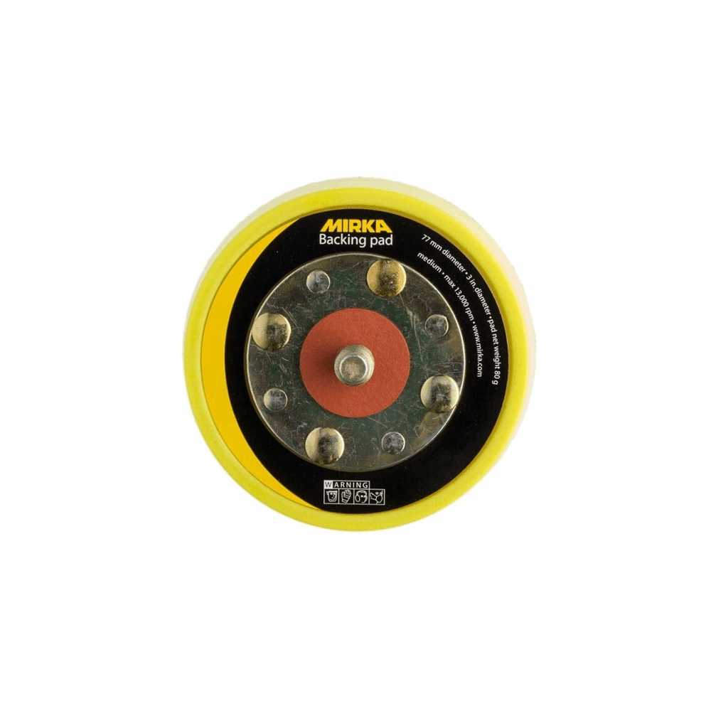 Mirka Backing Pad 77mm 5/16" Grip Medium - For Pneumatic Sander Mirka