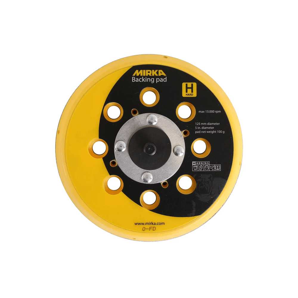 Mirka Backing Pad For Deros Sander, 125mm 5/16" Grip 28H - Hard Deros