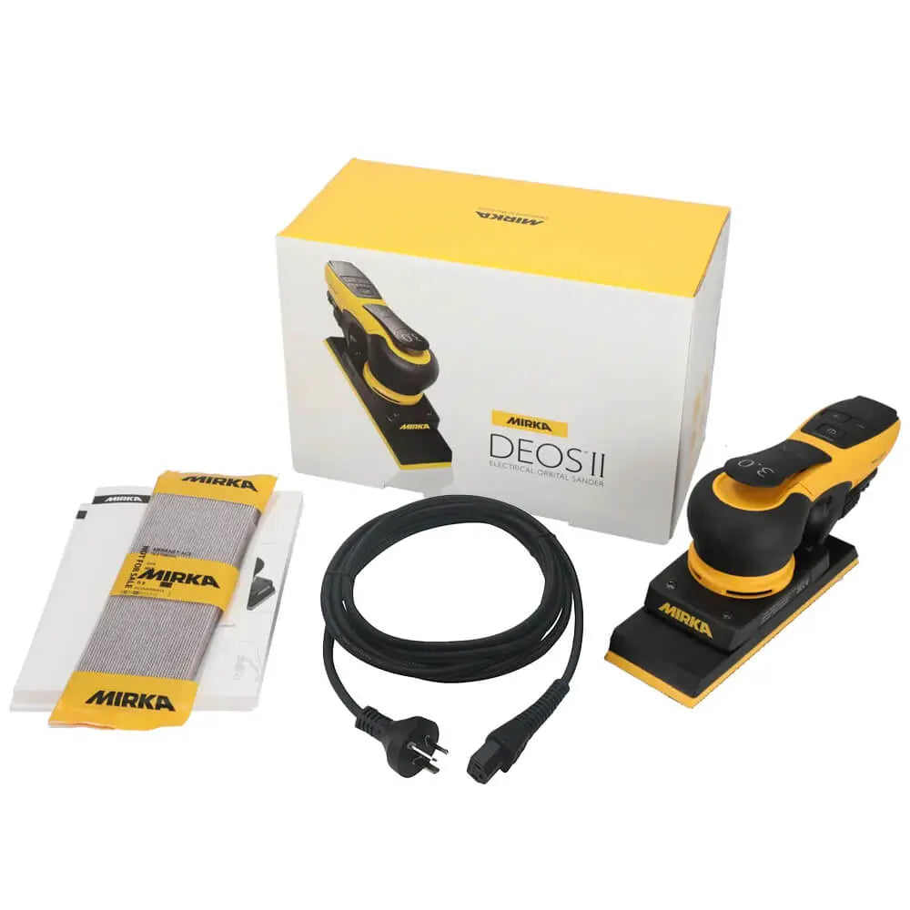 Mirka DEOS II 383CV Sander - 70x198mm - 3mm Orbit Deos