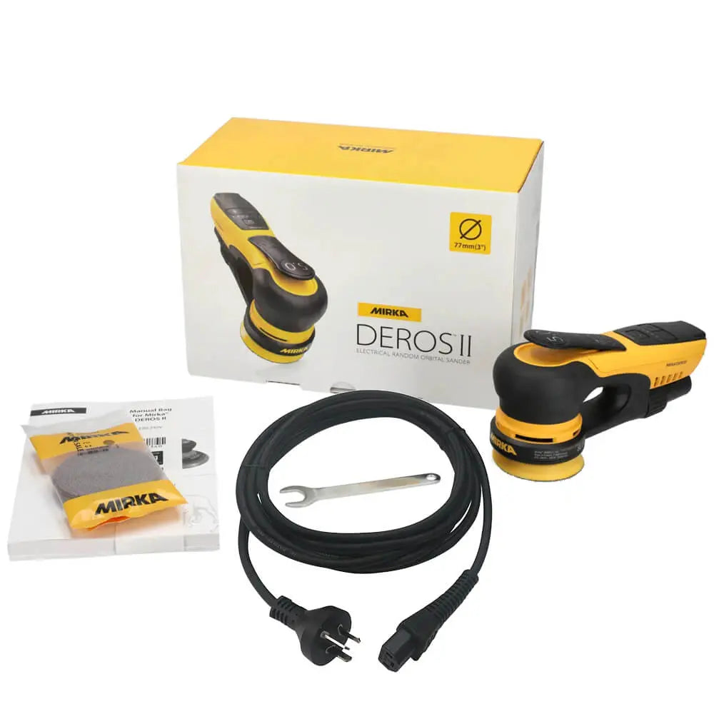 Mirka Deros II 350CV 77mm Random Orbital Sander - 5mm Orbit Deros