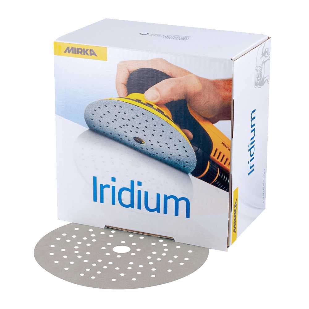 Mirka Iridium 125mm Discs, 100/Pack Iridium