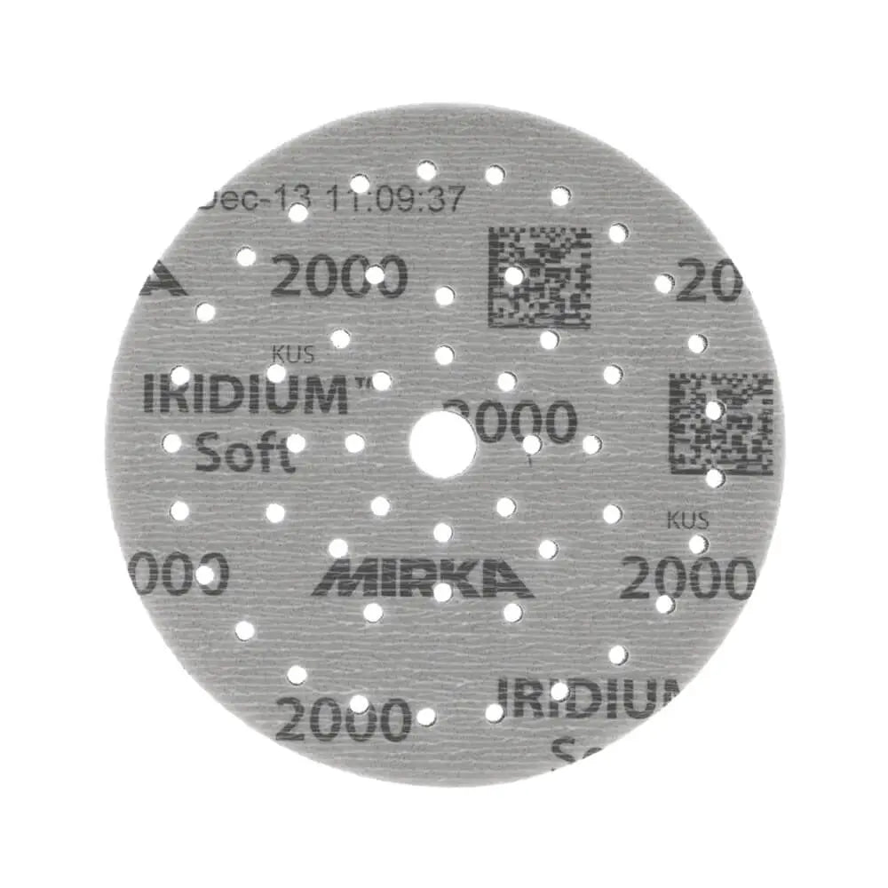 Mirka Iridium Soft Foam Abrasive 150mm Grip Multihole Iridium