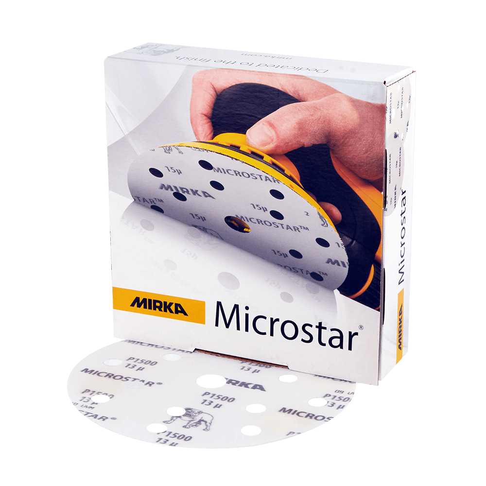 Mirka Microstar Discs - 150mm 15H - 50/Pack Microstar