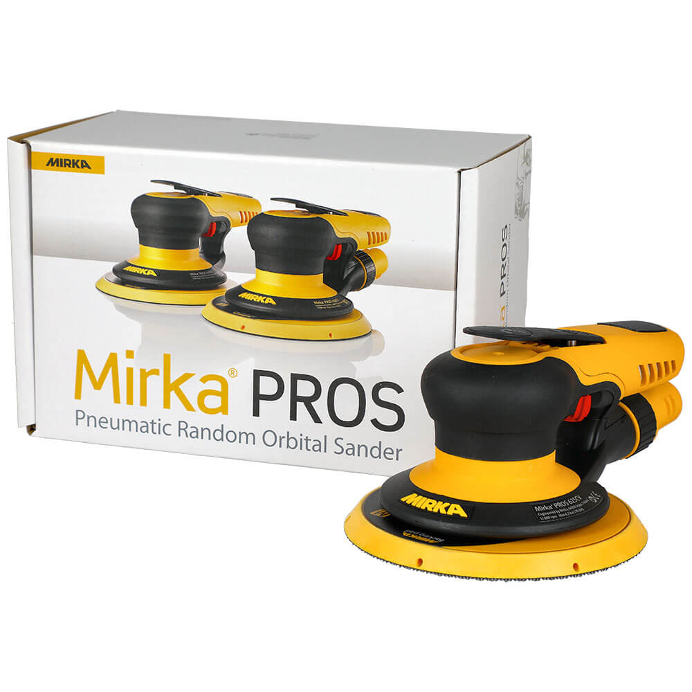 Mirka PROS 625CV Pneumatic Sander - 150mm Central Vacuum Orbit 2.5 Pros