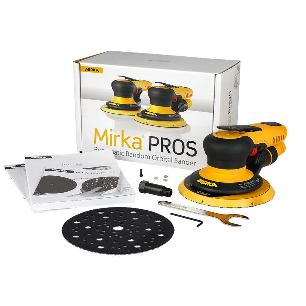 Mirka PROS 625CV Pneumatic Sander - 150mm Central Vacuum Orbit 2.5 Pros