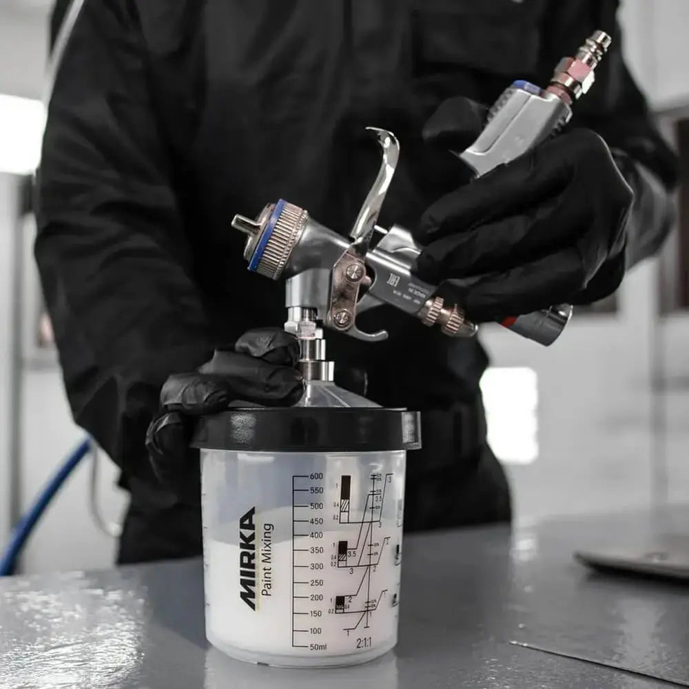 Mirka Paint Cup System with 125µm Filter Lid Mirka