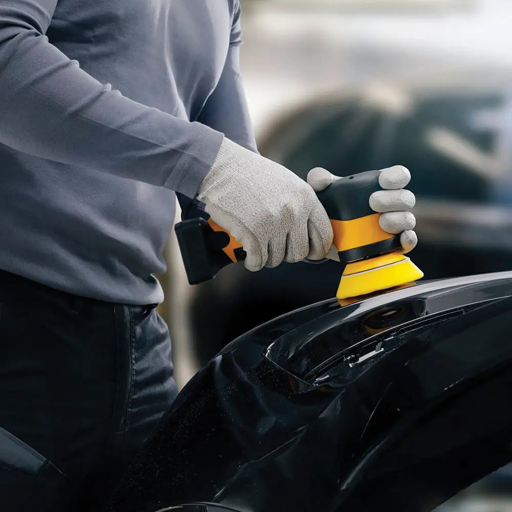 Mirka Polishing Foam Pad 85x25mm Yellow Waffle, 2/Pack Mirka