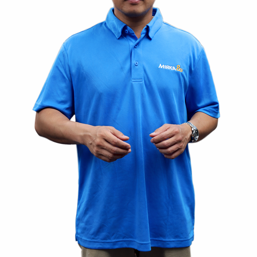 Mirka 80 Premium Polo Shirt - Light Blue Mirka