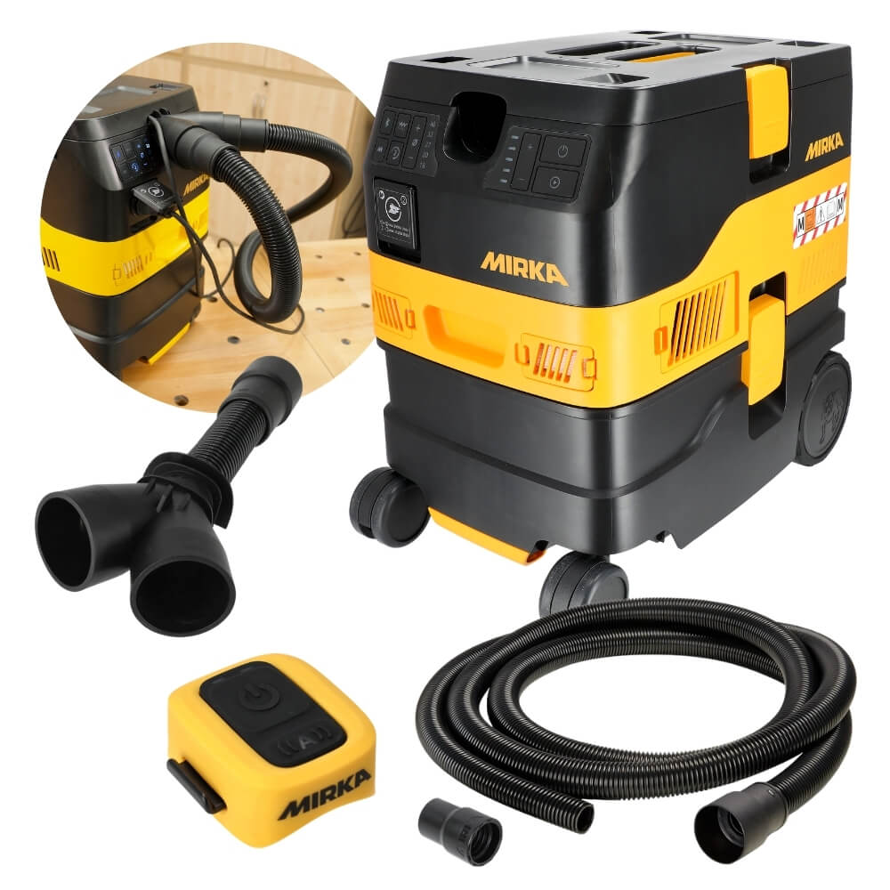 Mirka DEXOS 1217 M Dust Extractor with 4m Hose + Accessories Kit Best Abrasives