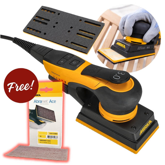 Mirka Deos II 353CV + Extension Backing Pad Kit