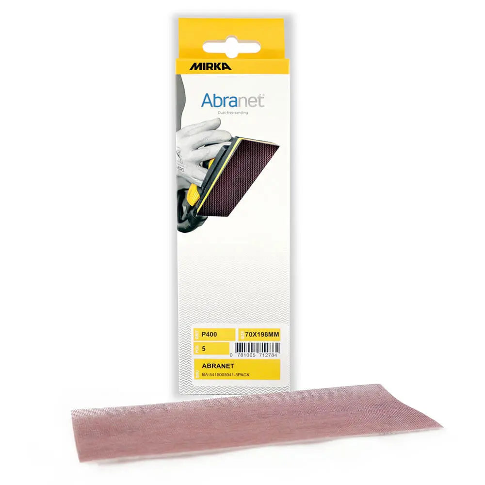 Mirka Abranet Abrasive Sheets - 70X198mm, 5/Pack Abranet