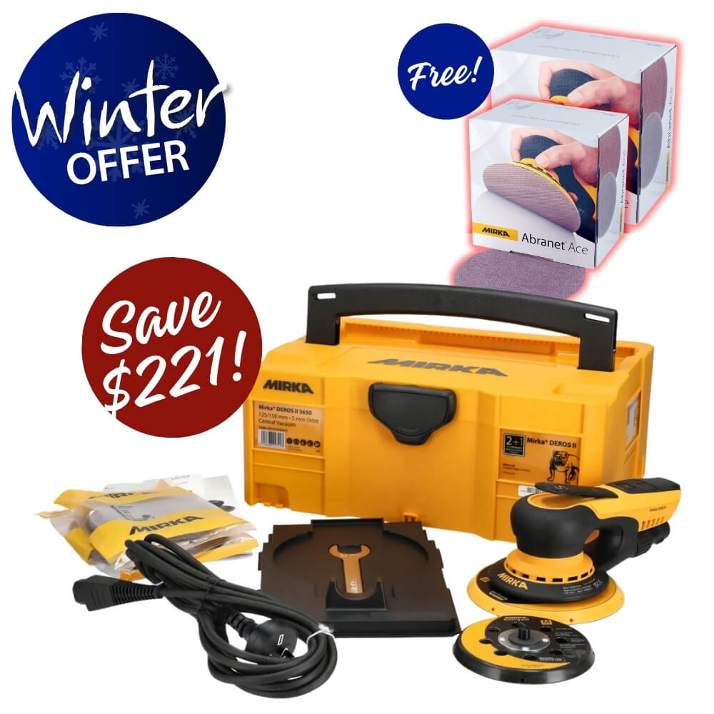 Winter Deros II 5650CV + Abranet Ace Kit Best Abrasives