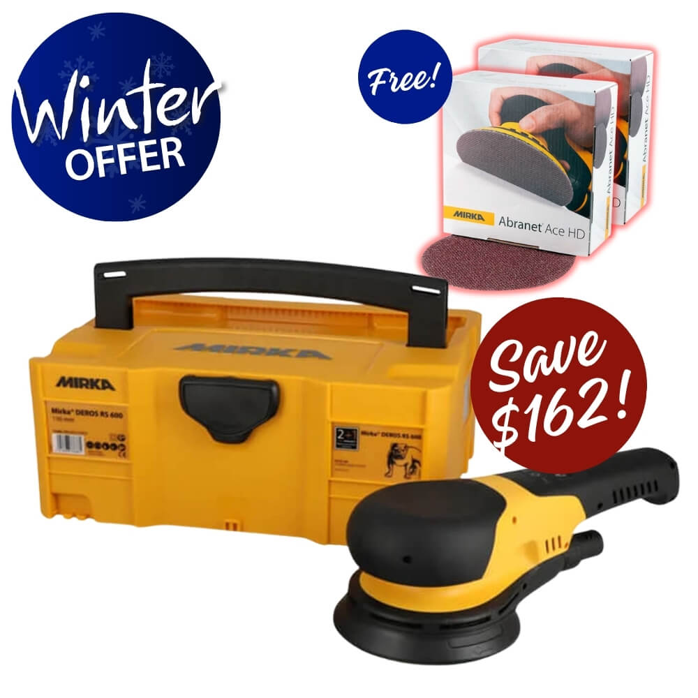 Winter Deros RS 600 Rotary + Abranet Ace HD Kit Best Abrasives
