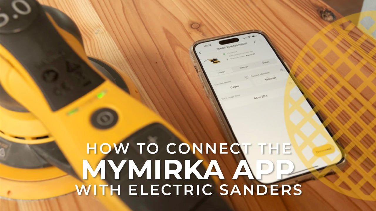 Load video: How to connect Electric Sanders to the myMirka app