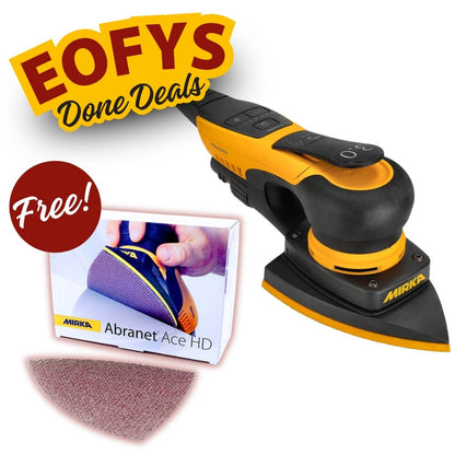 Mirka DEOS II Delta + Abranet Ace HD Kit Best Abrasives