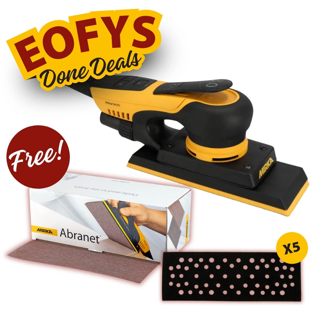 Mirka DEOS II 383CV + Abranet Kit Best Abrasives