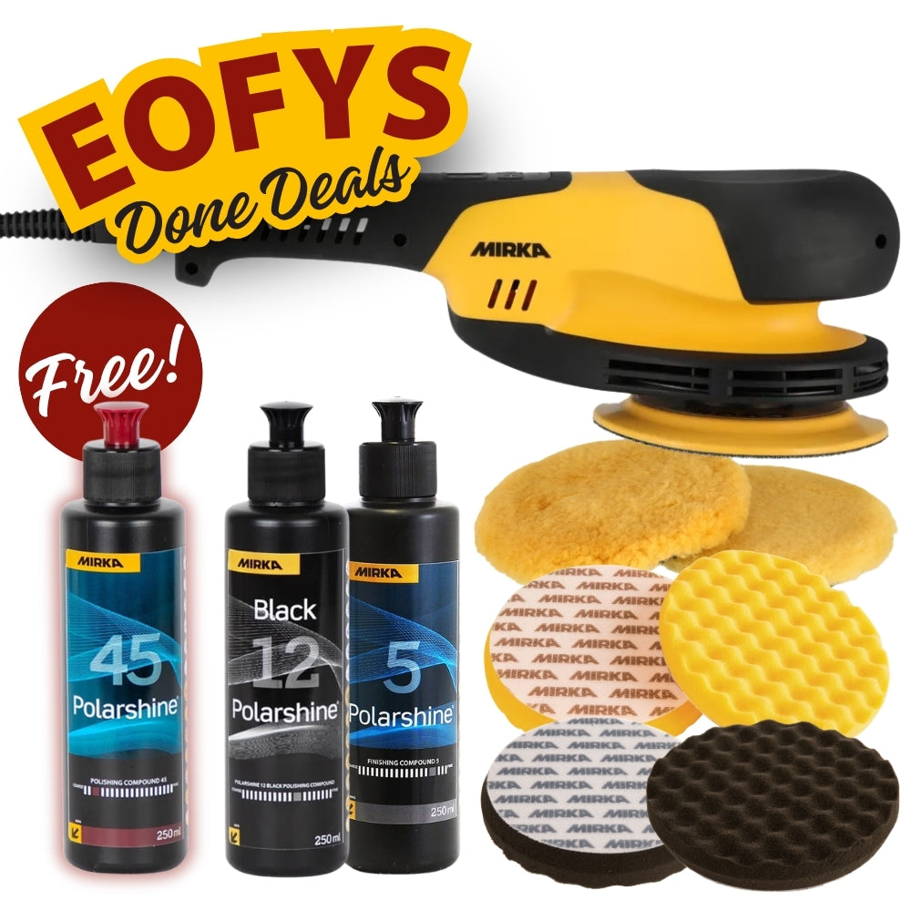 Mirka Auto Polishing Kit - Dark Colours Best Abrasives