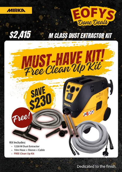 Mirka M Class Dust Extractor Kit Best Abrasives