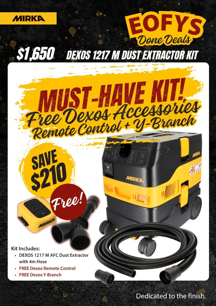 Mirka DEXOS 1217 M Dust Extractor Kit Best Abrasives