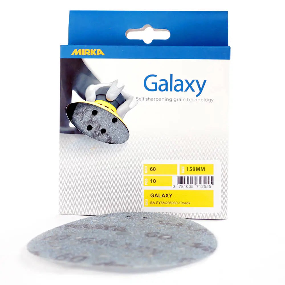Mirka Galaxy Sanding Discs - 150mm/6&quot; - 10 Pack Galaxy