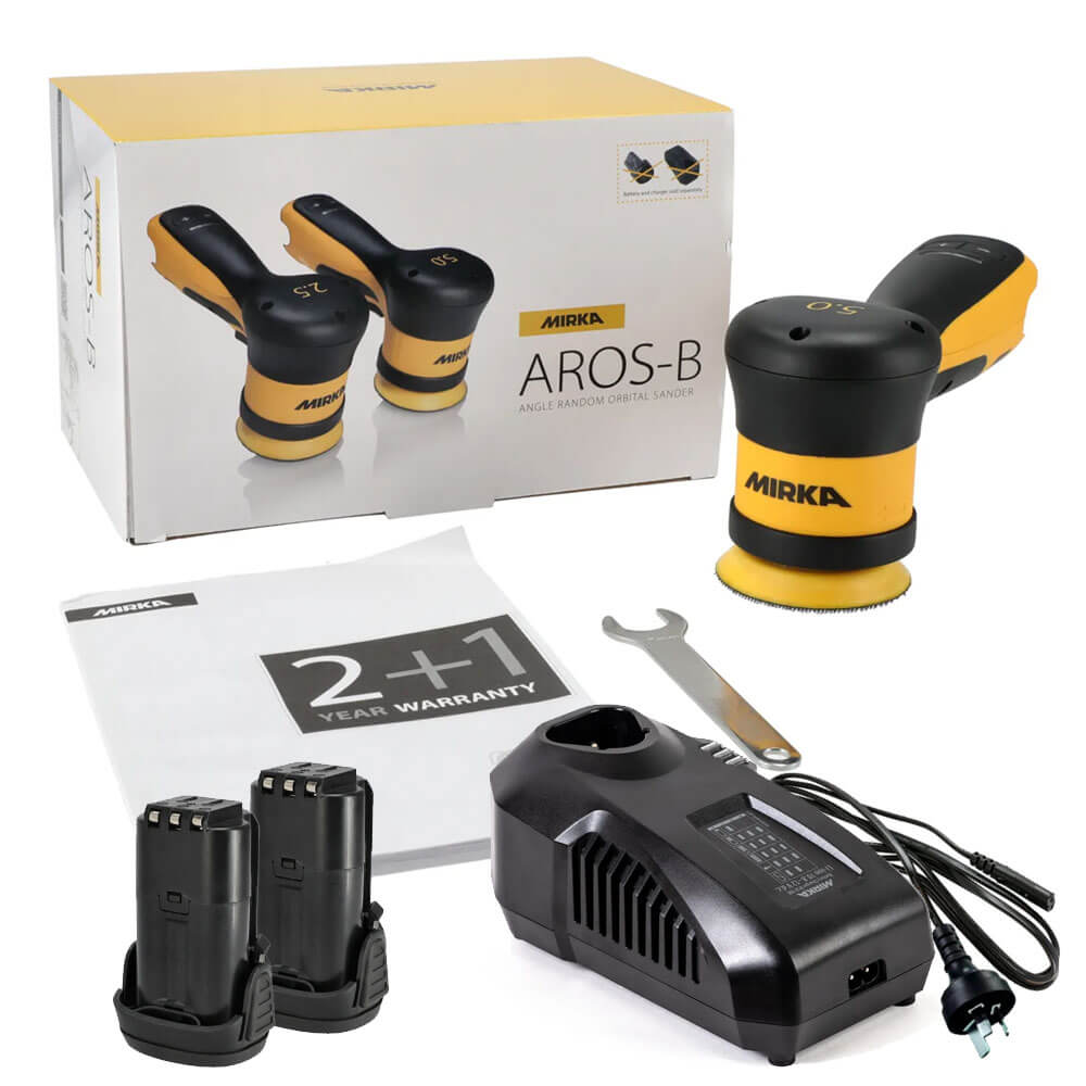 Mirka AROS-B 77mm Cordless Sander Complete Kit