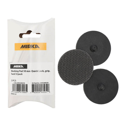 Mirka Backing Pad 50mm Quick Lock Without Foam - 3 Pack