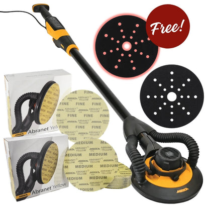 Mirka LEROS Wall Sander + Abranet Yellow Kit