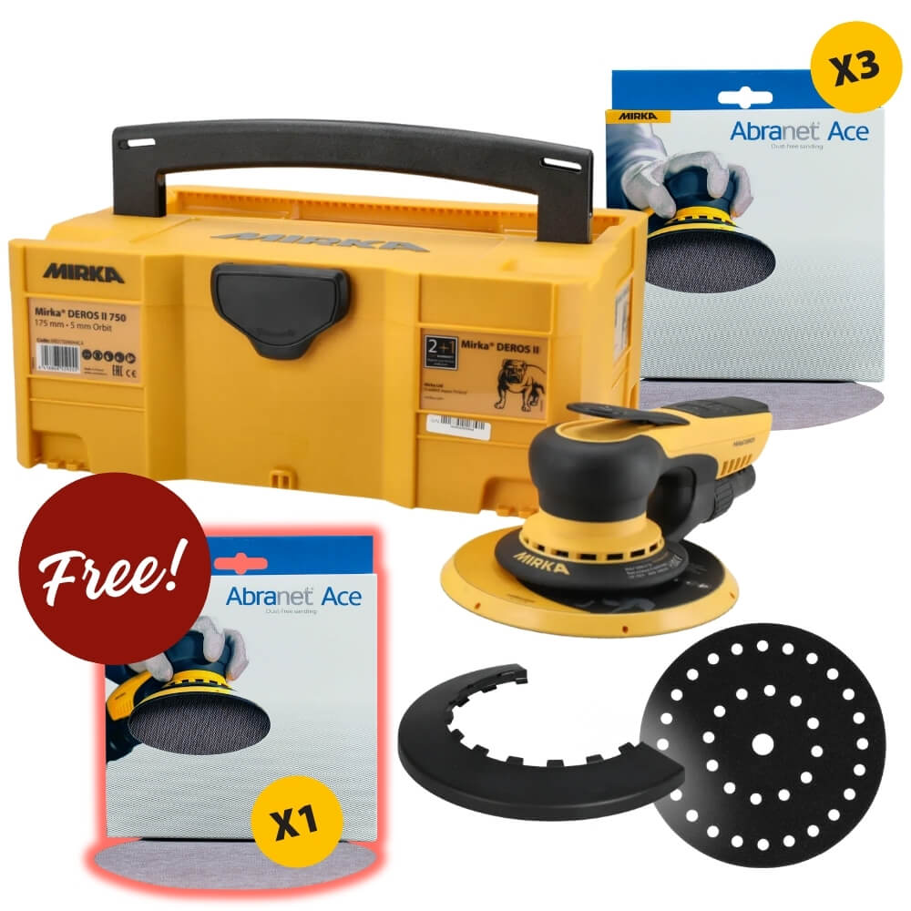 Mirka DEROS II 750CV + Abranet Ace Kit