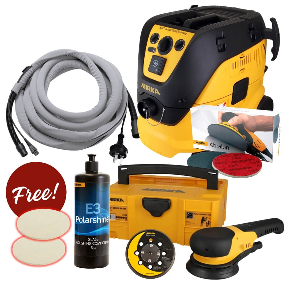 Mirka Glass Sanding &amp; Polishing Kit with Case