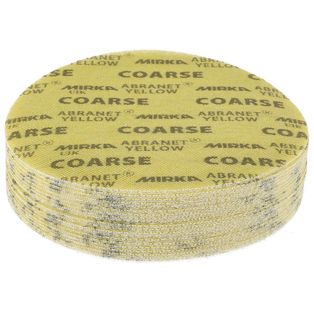 Mirka Abranet Yellow Net Abrasive 225mm Grip - 20 Pack Abranet Yellow