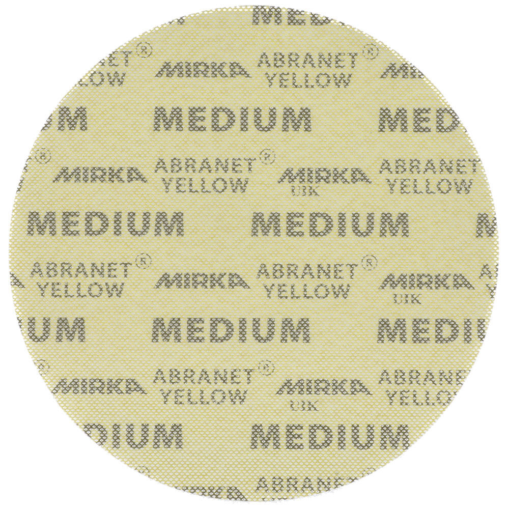 Mirka Abranet Yellow Net Abrasive 225mm Grip - 20 Pack Abranet Yellow