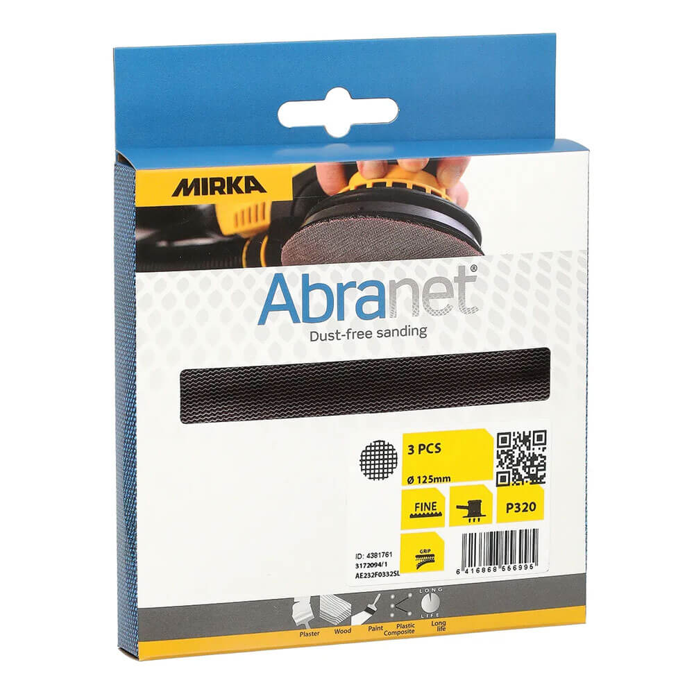 Mirka Abranet Sanding Discs 125mm Grip - 10 Pack