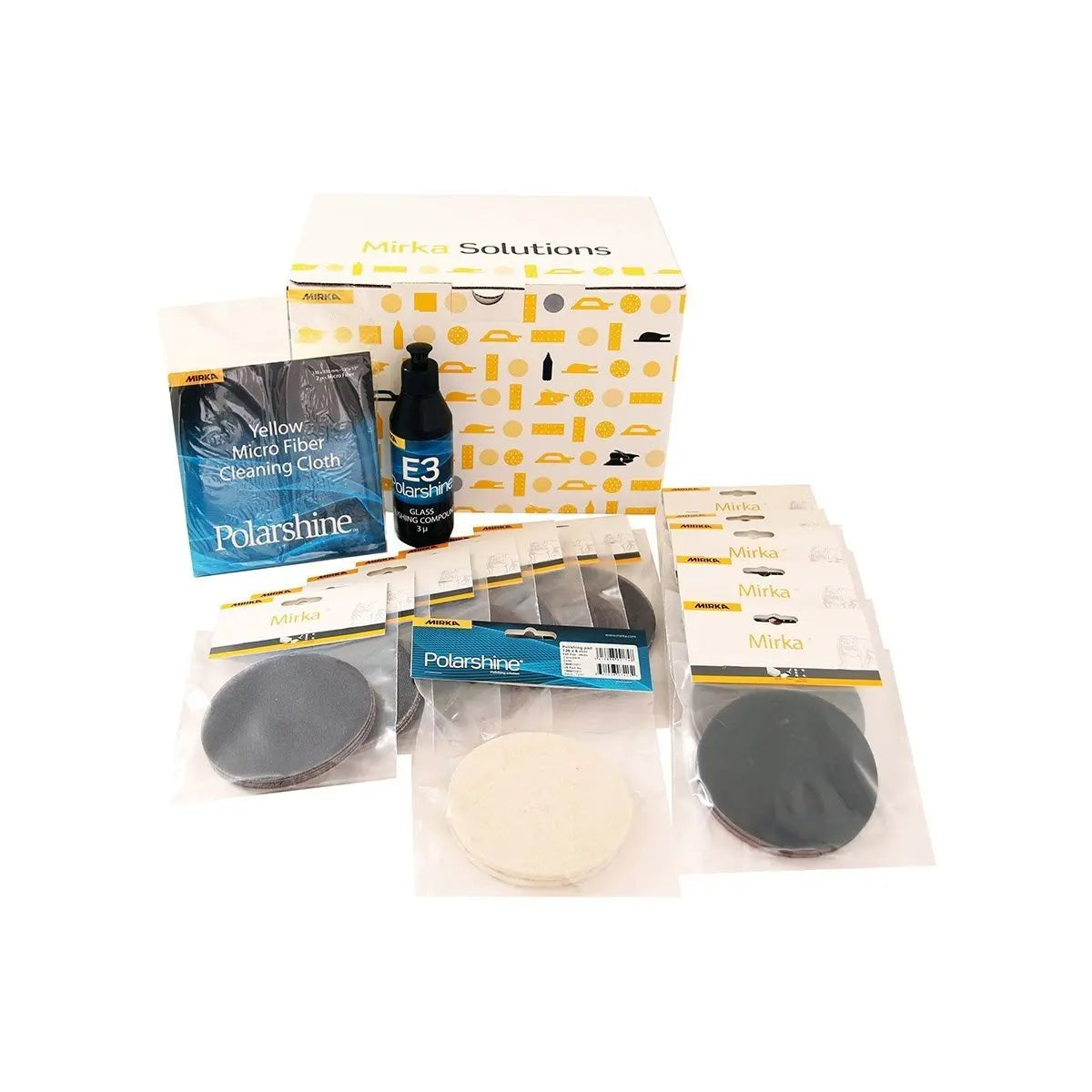 Mirka Abranet/Abralon Glass Polishing Kit - 77mm Mirka