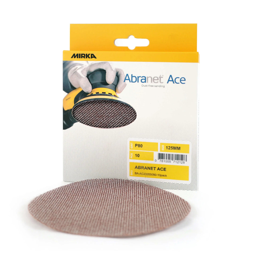 Mirka Abranet Ace Ceramic Sanding Discs 125mm - 10 Pack Abranet Ace