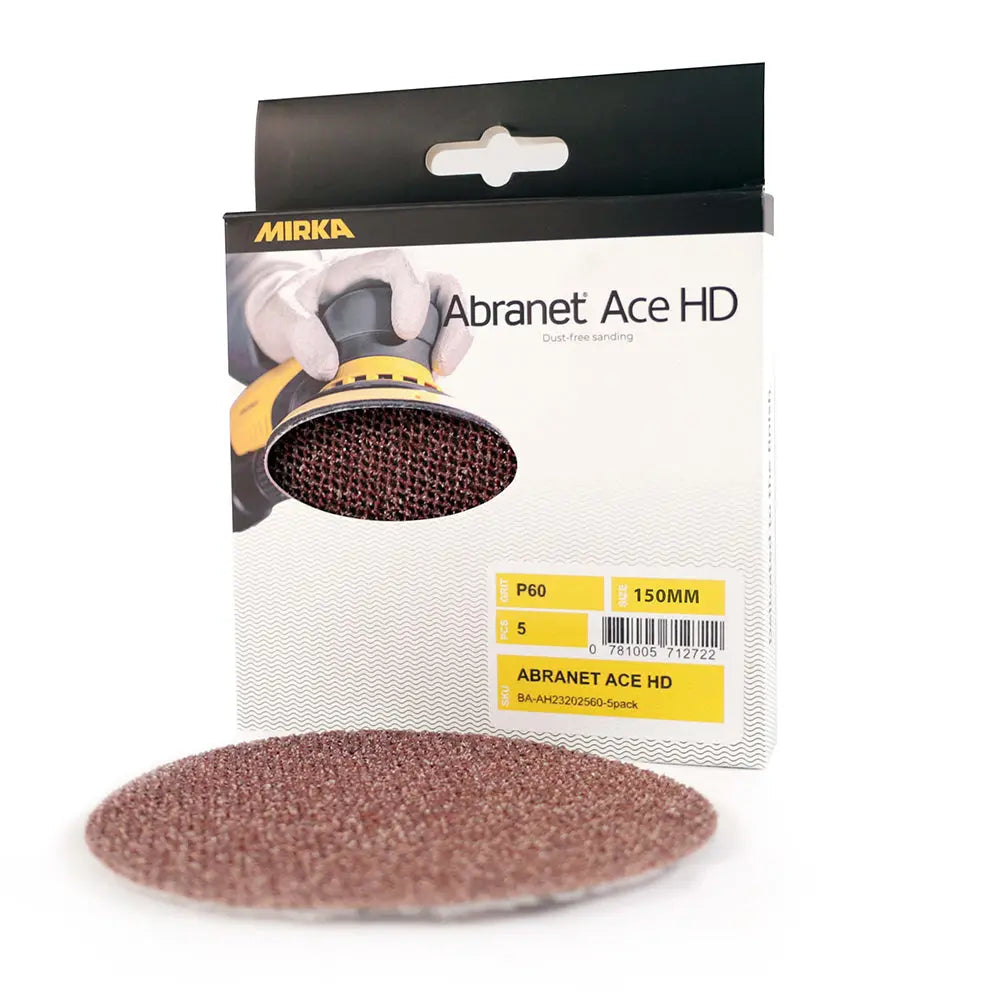 Mirka Abranet Ace HD Ceramic Discs 150mm - 5 Pack Abranet Ace HD