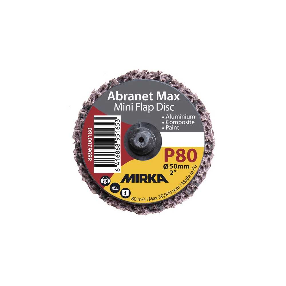 Mirka Abranet Max Mini Flap Disc 50mm Quick Lock