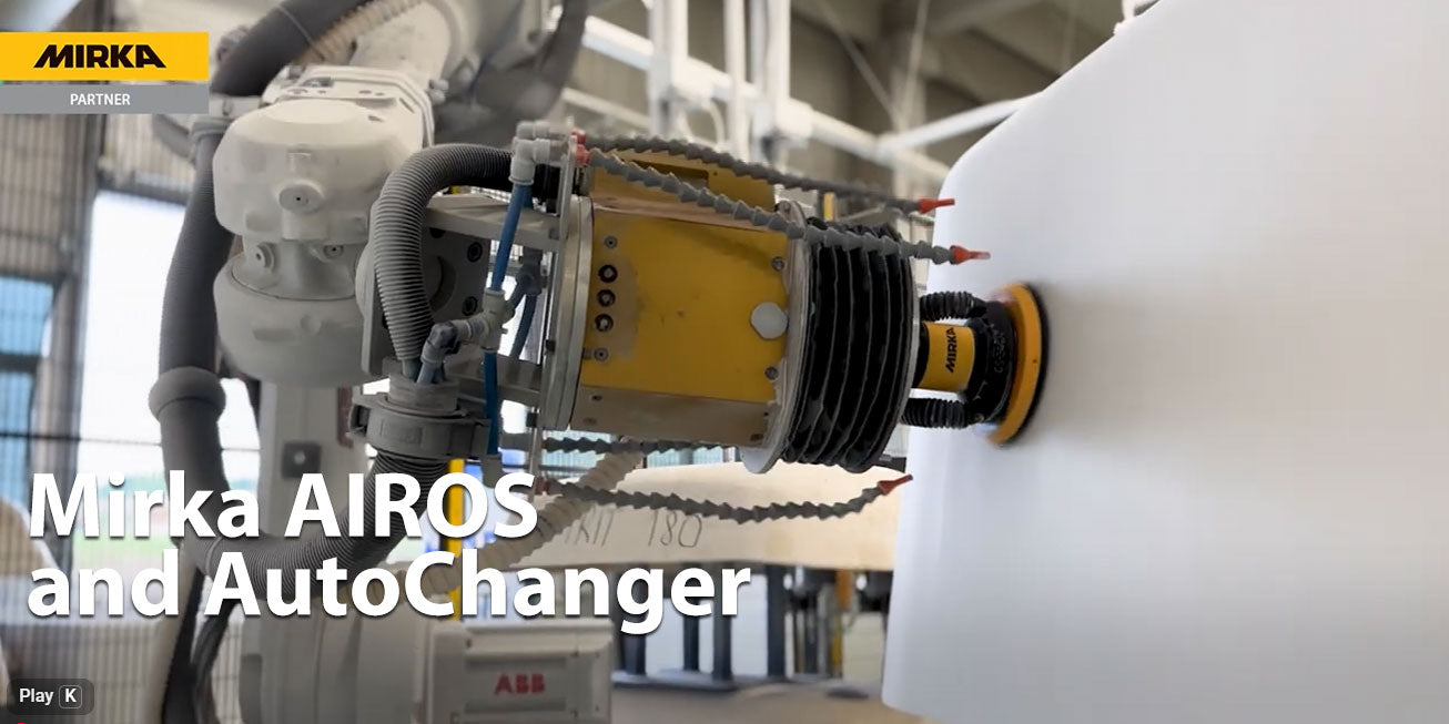 Load video: Bathtub Sanding With Mirka AIROS and AutoChanger