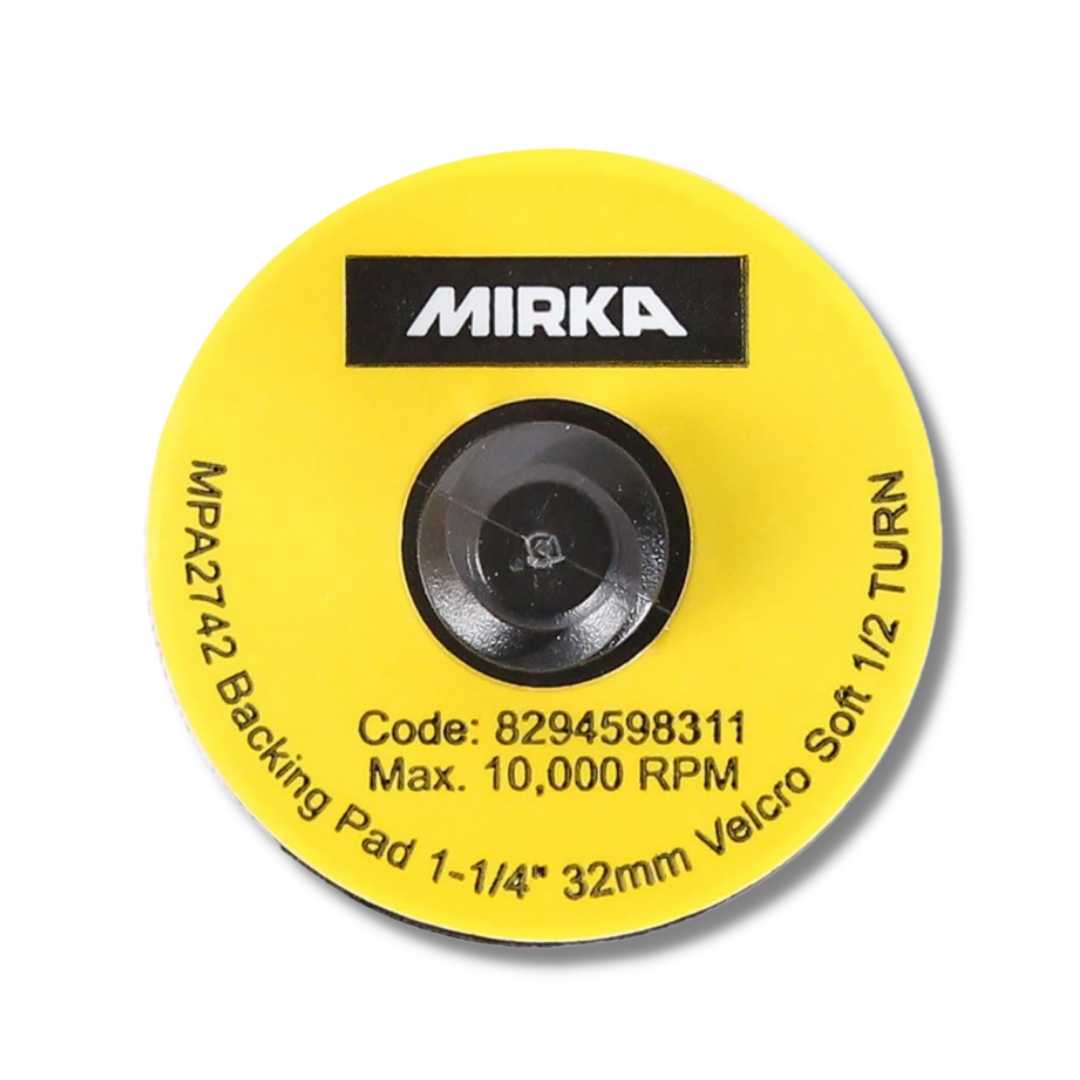 Mirka Backing Pads - Quick Lock, 32mm, Grip, Soft Mirka