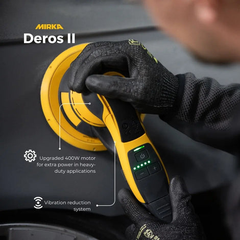 Mirka Deros II 150mm Random Orbital Sander - 5mm Orbit 650CV Deros