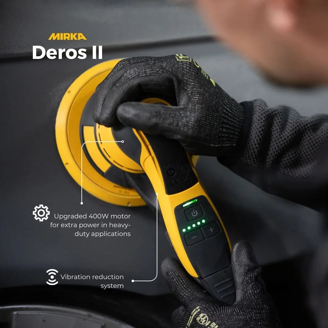 Mirka Deros II 150mm Random Orbital Sander - 5mm Orbit 650CV Deros