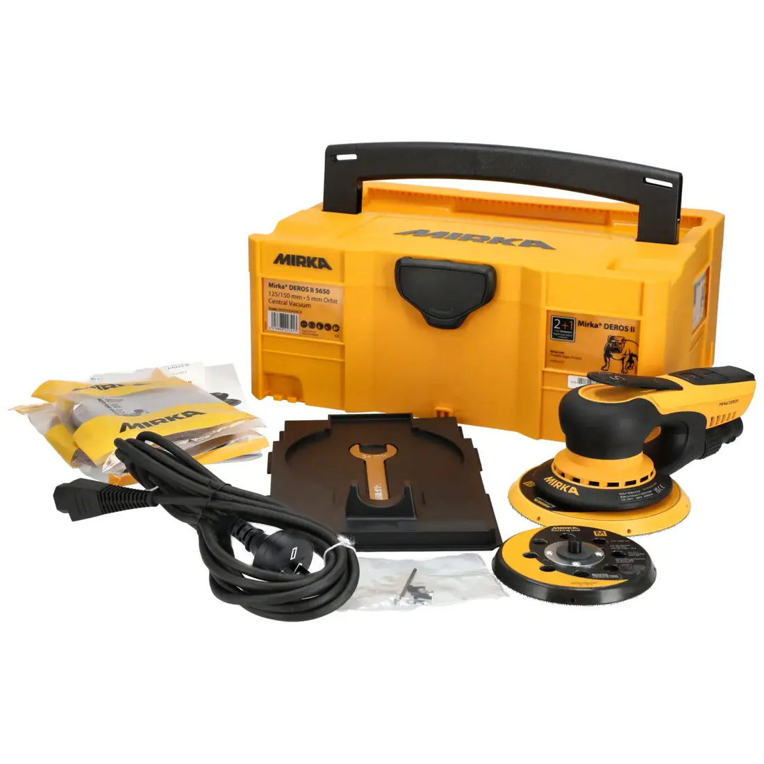 Mirka Deros II 5650CV 125/150mm Sander, Orbit 5.0mm Case AN Deros