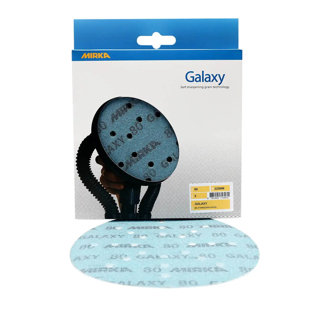 Mirka Galaxy Sanding Discs - 225mm, 5 Pack Galaxy